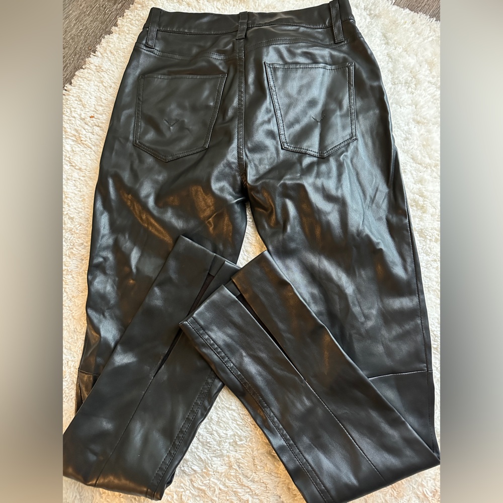 Hudson Jeans Black Leather Pants
